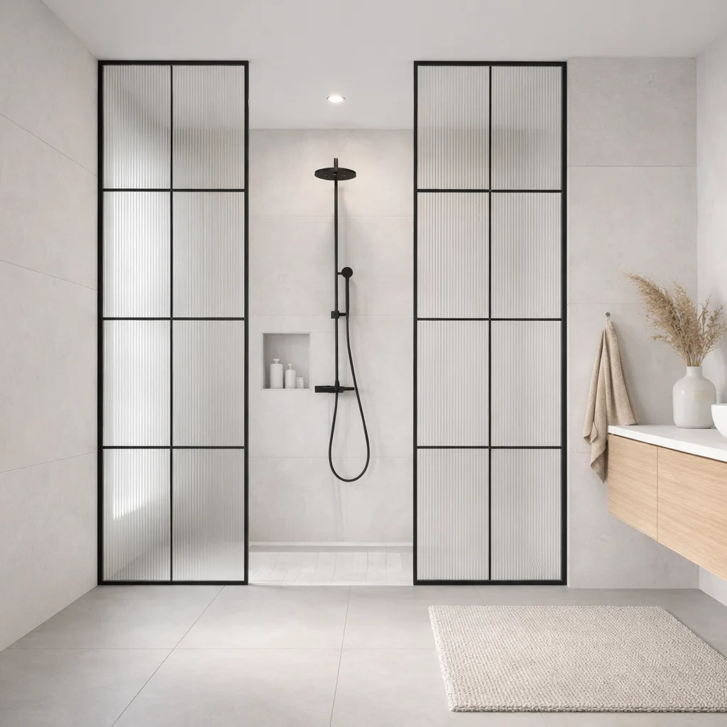 Stiklotas metāla sienas